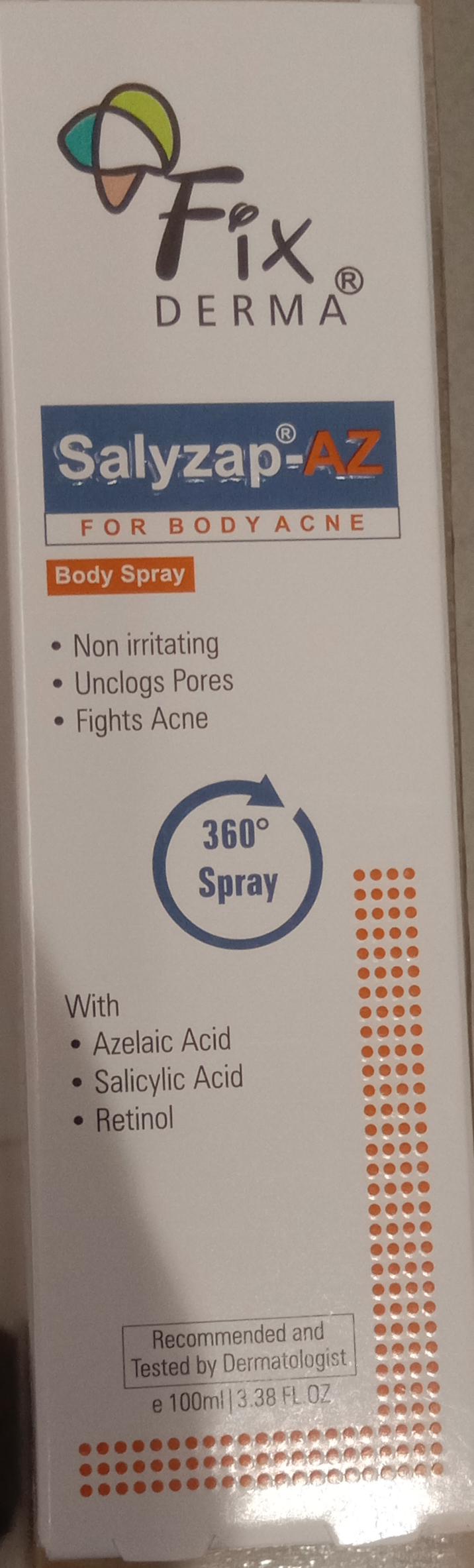 Salyzap-AZ Body Spray for Body Acne